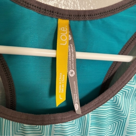 Lole Guell Tank Top with Racerback in Aqua Splash Square - Picture 12 of 14